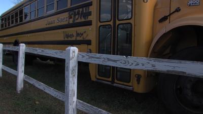 Bus Vandalized in Milton