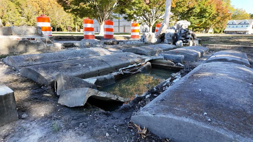 Asbury Cemetery Destroyed Vault