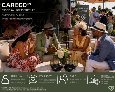 CAREGD™ Joins “Talk Derby To Me” as Diamond Sponsor, Introducing the Check-In Lounge – Where Real Connection Cuts Through the Noise