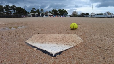 Home Plate and Softball at Northside Park