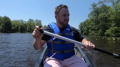 Corey Paddles the Pocomoke River