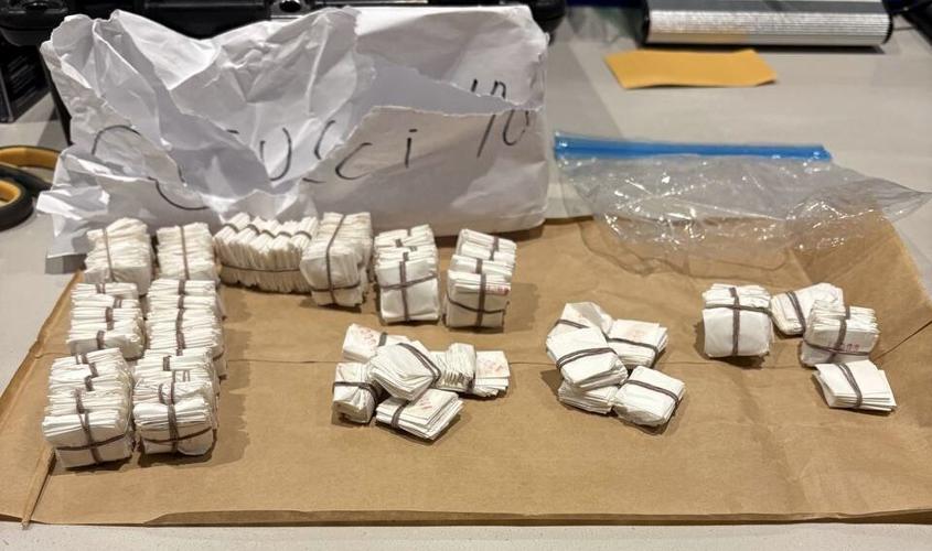 Suspected narcotics recovered following the traffic stop
