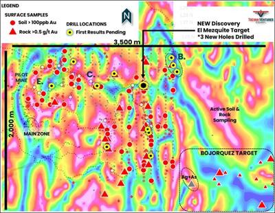 Tocvan Announces New Surface Gold-Silver Results, Outlining New Target 3 Kilometers East of Main Zone at Gran Pilar Gold-Silver Project