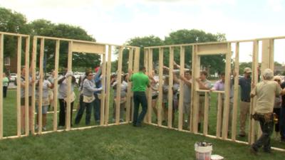 House Framed at Legislative Hall for Homeownership Month