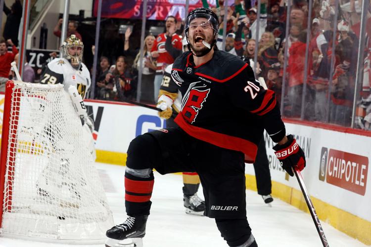 APTOPIX Stanley Cup Golden Knights Hurricanes Hockey