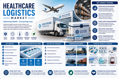 Healthcare Logistics Market Size (USD 205 billion by 2035), Segments, Regional Insights, and Outlook Through 2035