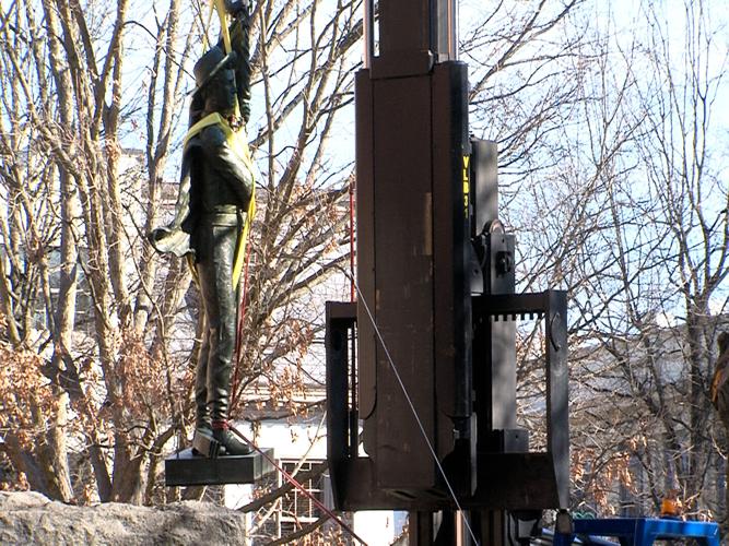 statue lifted