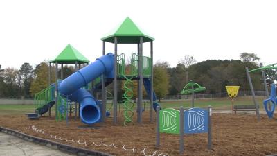 Greenwood Elementary School Cuts Ribbon for New Playground