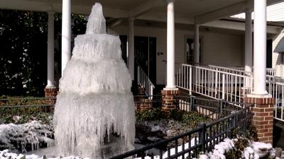 Frozen fountain