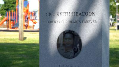 CPL. Keith Heacook Statue