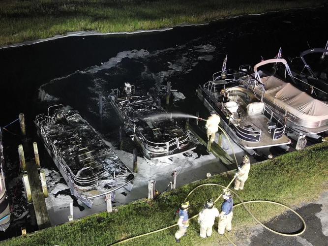 Boats Catch Fire at West Bay Park Marina