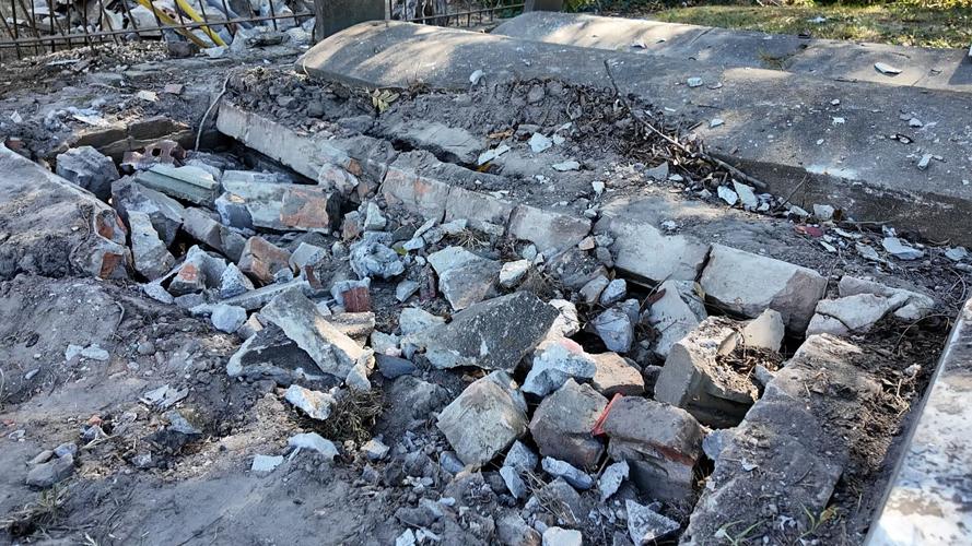 Asbury Cemetery Destroyed Vault
