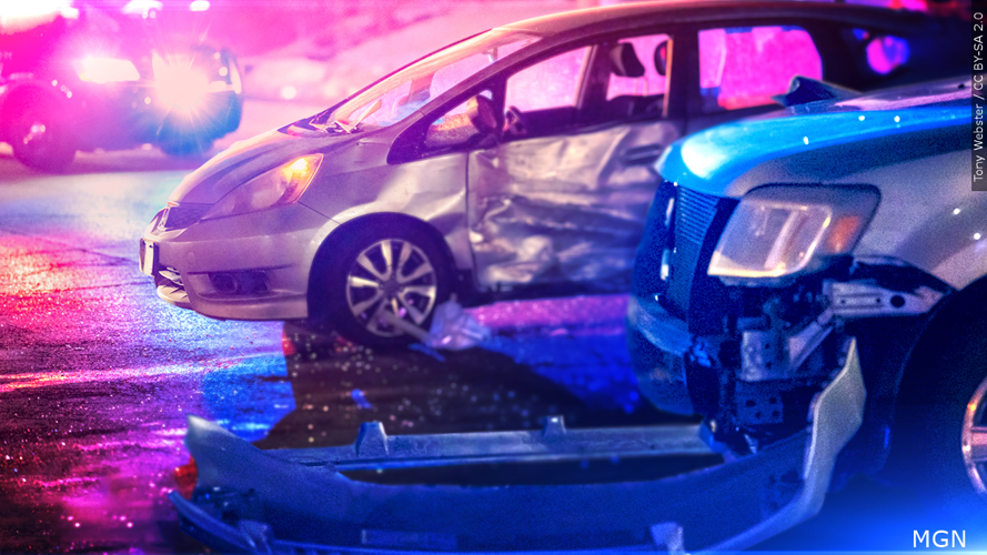 car crash graphic