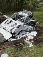 Bystanders help rescue Sussex Co. crash victim from burning car