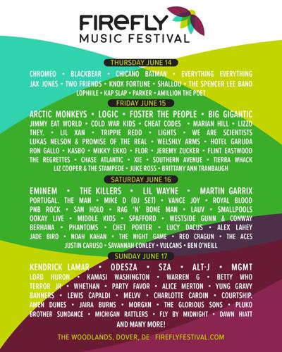 Firefly Announces Daily Lineups for 2018 Music Festival
