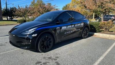 Cambridge Police Unveil Tesla Police Cruiser