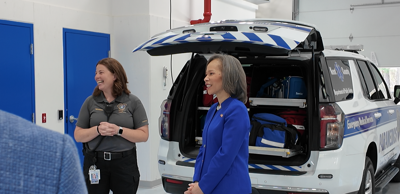 Sen. Blunt Rochester at EMS Station