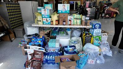 Donation Table at Adam's Auto Repair