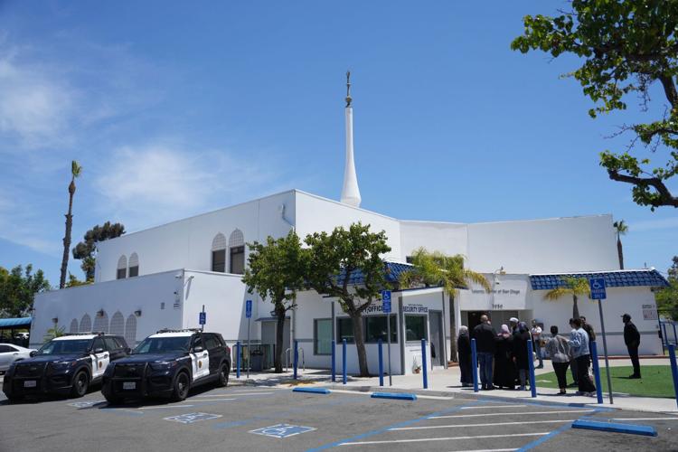 Photos from the scene of a deadly shooting at a San Diego mosque