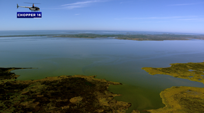 The Chesapeake Bay from Chopper 16.