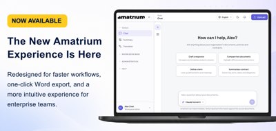 Amatrium Unveils Redesigned UI with Word Document Export