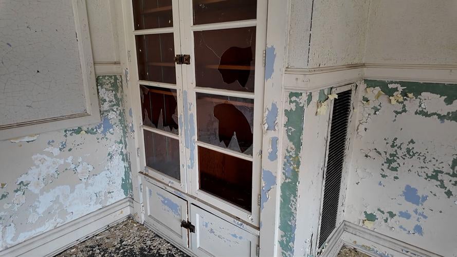 Shattered Glass Door