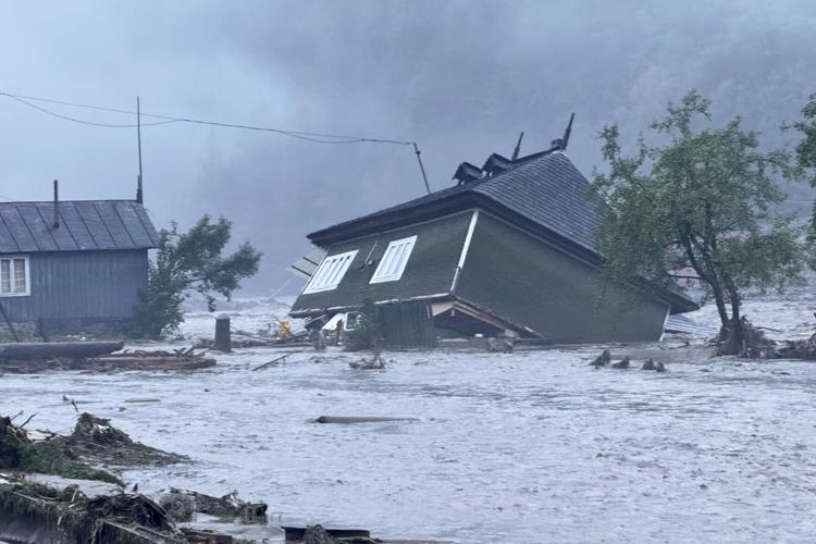 APTOPIX Romania Weather Floods