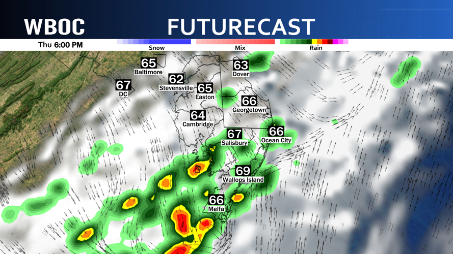 Chance of Showers And Storms Thursday | Forecast Summary | wboc.com