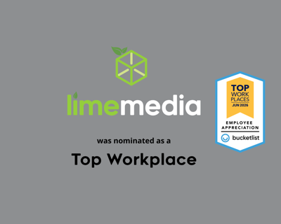 Lime Media Wins Four 2026 Top Workplaces Culture Excellence Awards