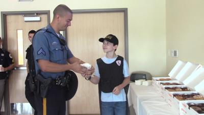 Donut Boy Serves Police in Rehoboth