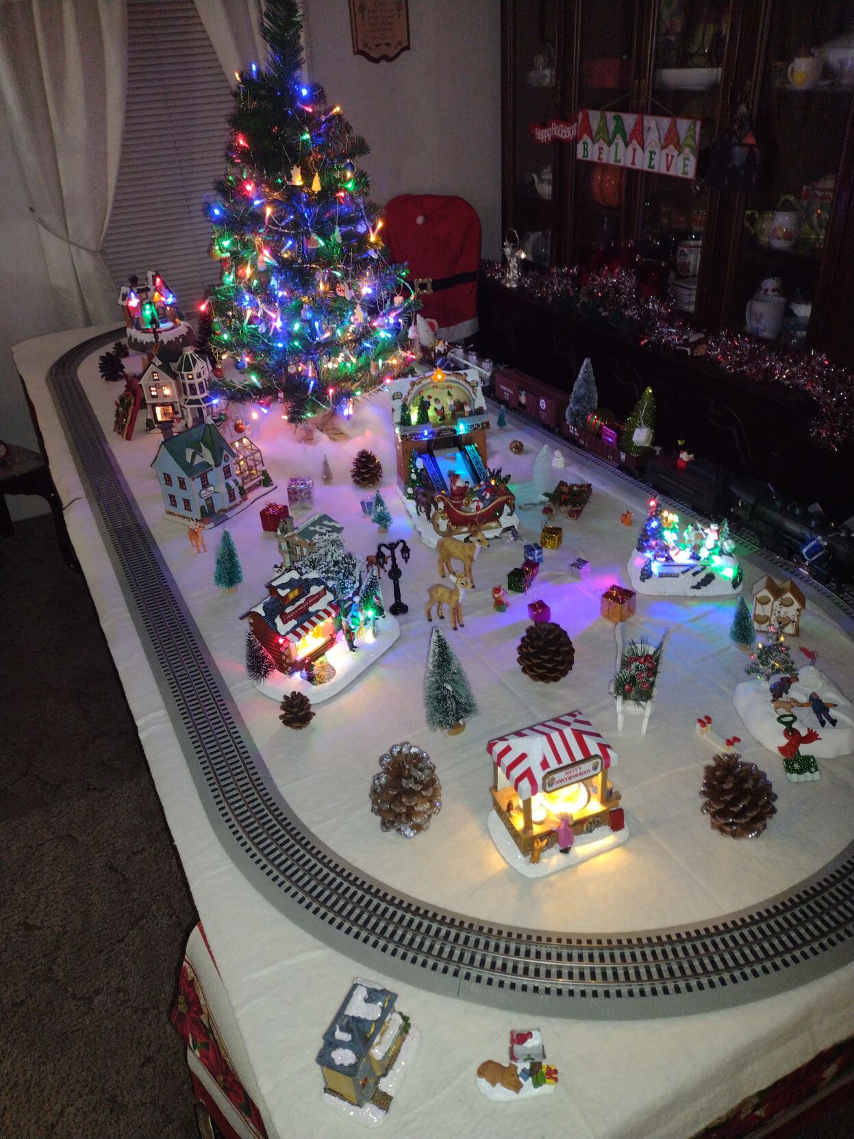 Art and Fran Hamilton's Christmas village.