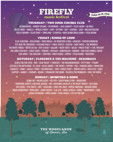 firefly lineup