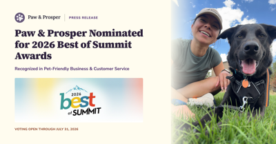 Paw & Prosper Earns Two Best of Summit 2026 Nominations