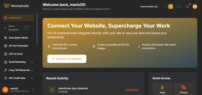 Workaholic Unifies Its AI Marketing Tools Into a Single All-in-One Platform for Digital Businesses