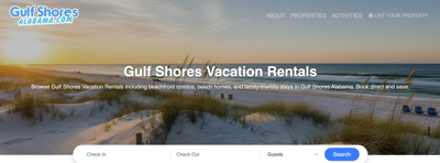 GulfShoresAlabama.com is live - ECBYO.COM launches the City site to showcase Rentals in Gulf Shores Alabama