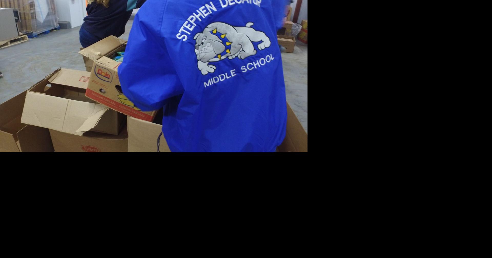 Students from Stephen Decatur Middle School Visit Maryland Food Bank ...