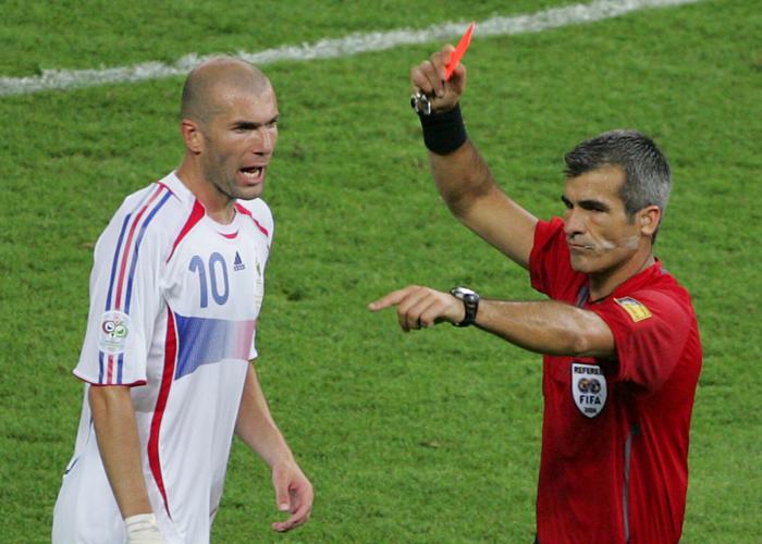 France Zidane Faces Italy