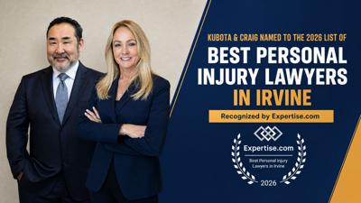 Kubota & Craig Named Among Best Personal Injury Lawyers in Irvine for 2026 by Expertise.com