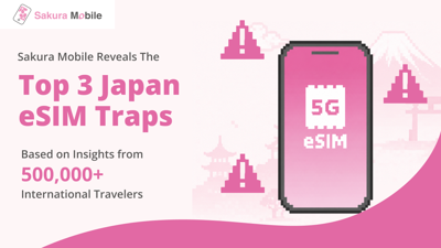 Sakura Mobile Reveals the Top 3 Japan eSIM Traps Based on Insights from 500,000+ International Travelers