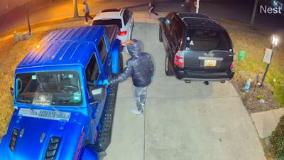 Home Security Footage of Juveniles Checking Car Doors