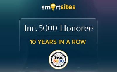 SmartSites Celebrates a 10th Straight Year on the Inc. 5000 List
