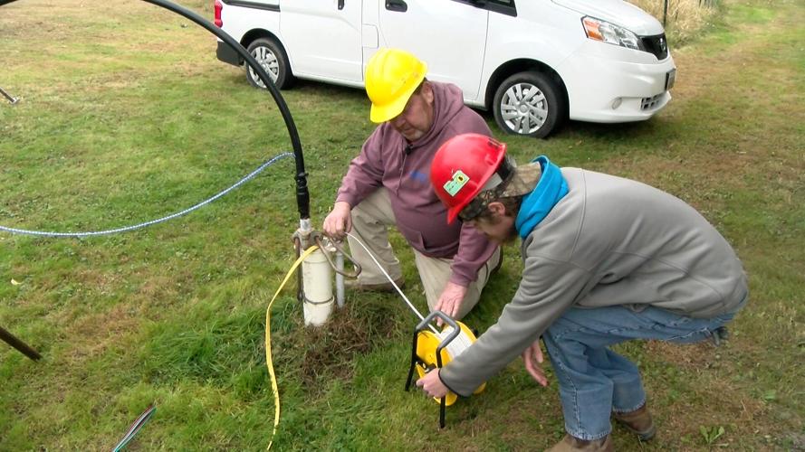 Seymour lowers well pump