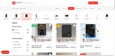 Rentomojo Launches "Rent Water Purifier in Bangalore" Campaign as City’s Water Quality Challenges and Mobile Workforce Drive Shift Toward RO Rentals