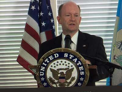 Updated: US Sen. Chris Coons Supports Iran Deal