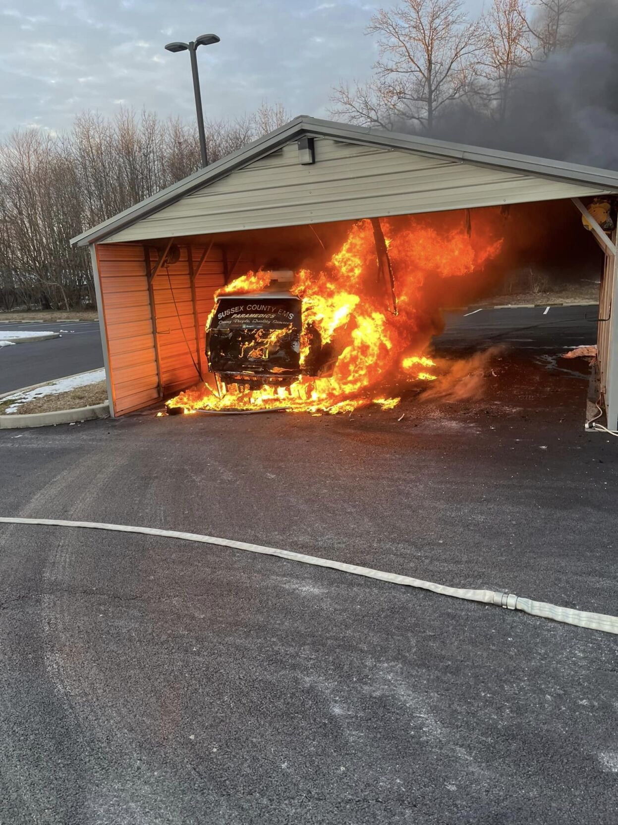 Milton Vehicle Fire