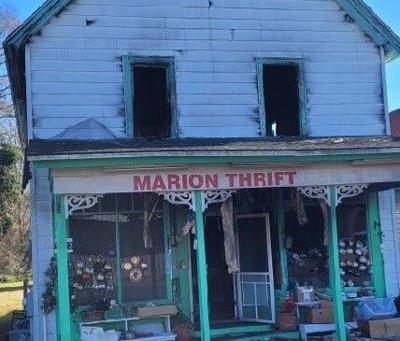 Fire Heavily Damages Thrift Shop in Marion Station
