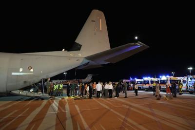 Italy Palestinians Evacuation