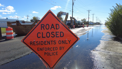 Crisfield Road Closed
