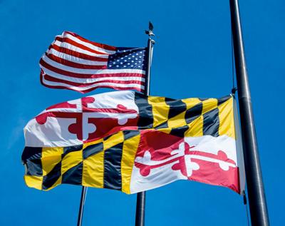 Maryland Flag Half-Staff