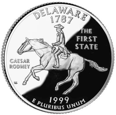 Delaware quarter Caesar Rodney